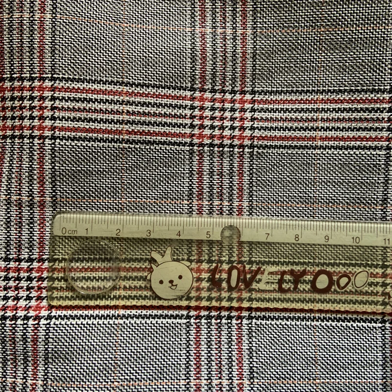 Tartan Printed Checked PU Synthetic Leather Materials