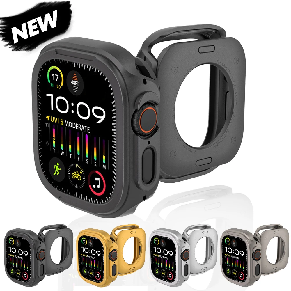 Protector Metal Case For Apple Watch Ultra 2 49mm Case Zinc Alloy Cover Bumper Frame For iWatch Ultra 2 49mm Luxury Accessories