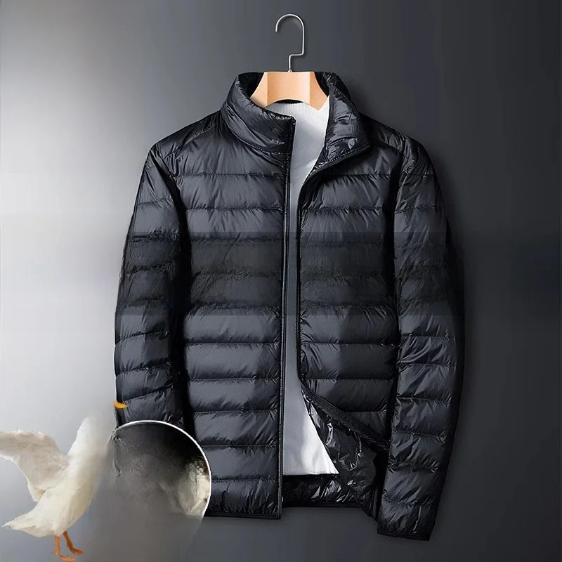 الرجال خفيفة الوزن أسفل Jaet Rice St Man الخريف الشتاء الدفء ملابس خارجية الشباب Sle كيت التفاصيل معالجة خالية من الحديد #2