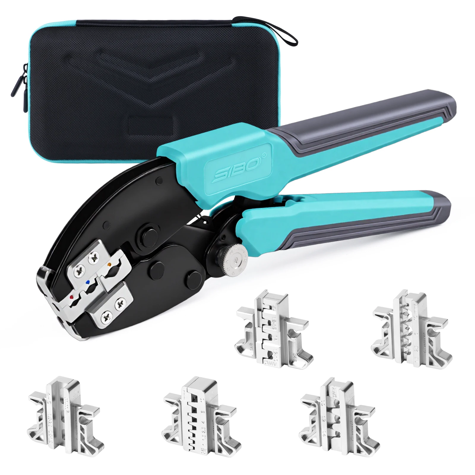 9 inch Crimping Tool Set Pressed Pliers Electrician Tools Electrical Terminals Clamp Electronics Pressing Connector Hand Jaws