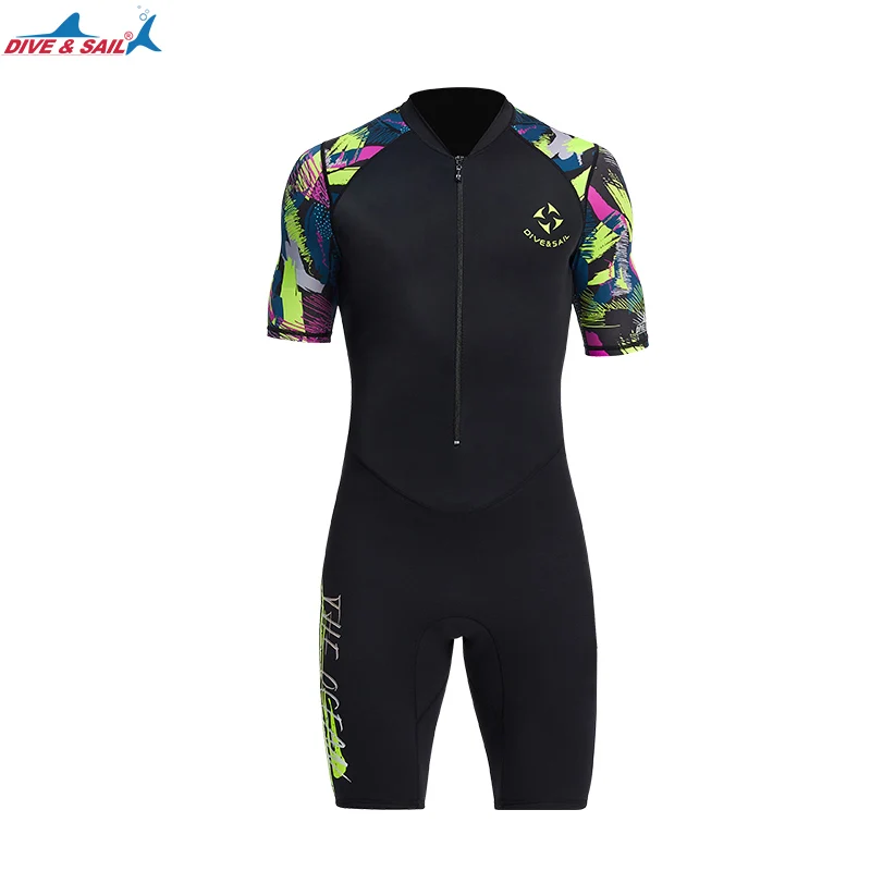 Traje de neopreno de una pieza para adultos, traje de buceo de 1,5mm, para esnórquel, natación, surf, canoa, traje de baño térmico UPF50 +