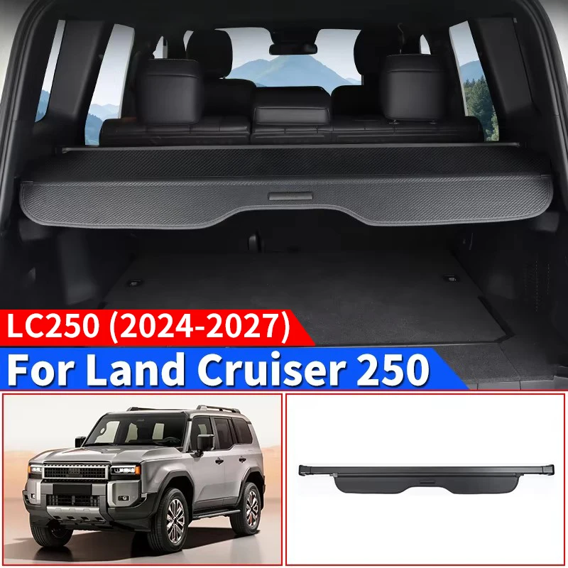 For Toyota Land Cruiser 250 Prado LC250 FJ250 J250 2024-2027 Retractable Cargo Divider Storage Shelf Trunk Accessories