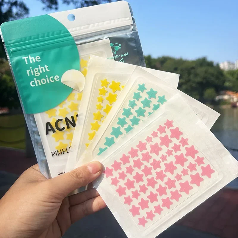 

Colorful Star Pimple Patch Acne Colorful Invisible Acne Removal Skin Care Stickers Concealer Face Spot Beauty Makeup Tools Brush