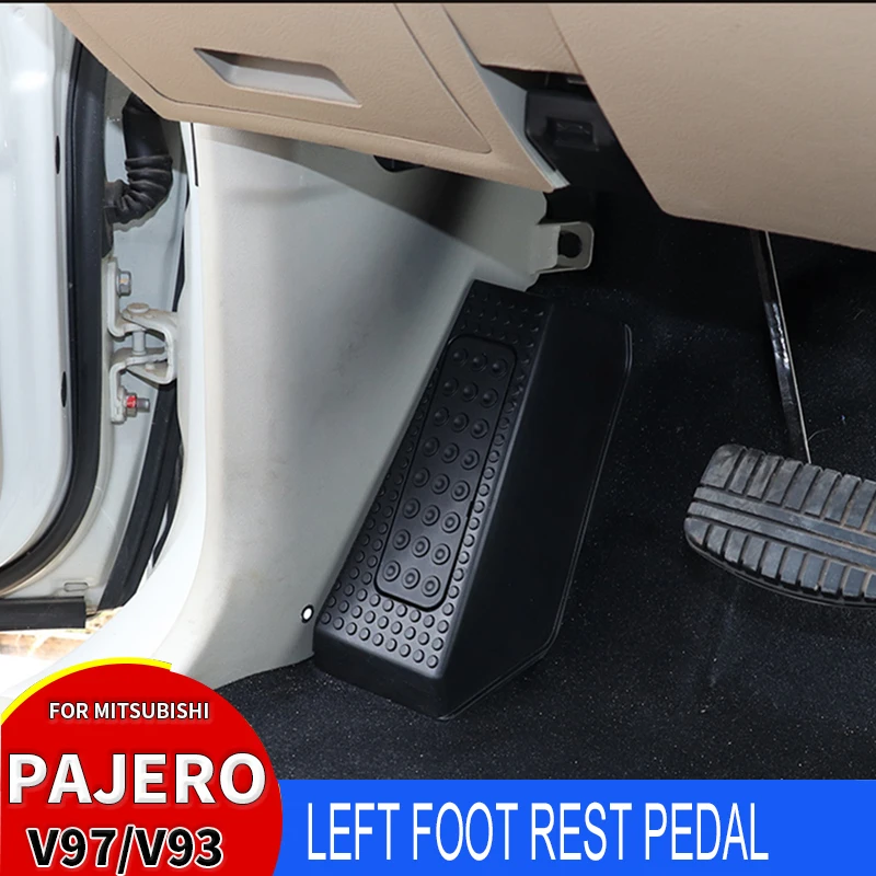 For Mitsubishi Pajero V97V93V98V87V73 Left Foot Rest Pedal Cover Anti Slip Pad Car Accessories