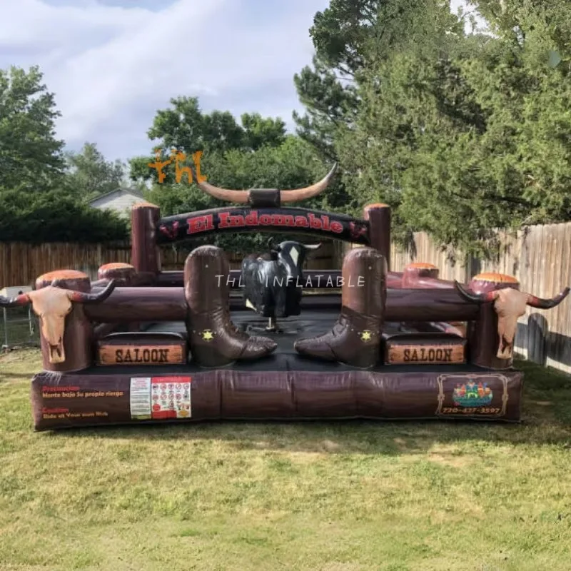 Mechanical Bull Inflatable Games Customized Size Inflatable Rodeo Mechanical Bull