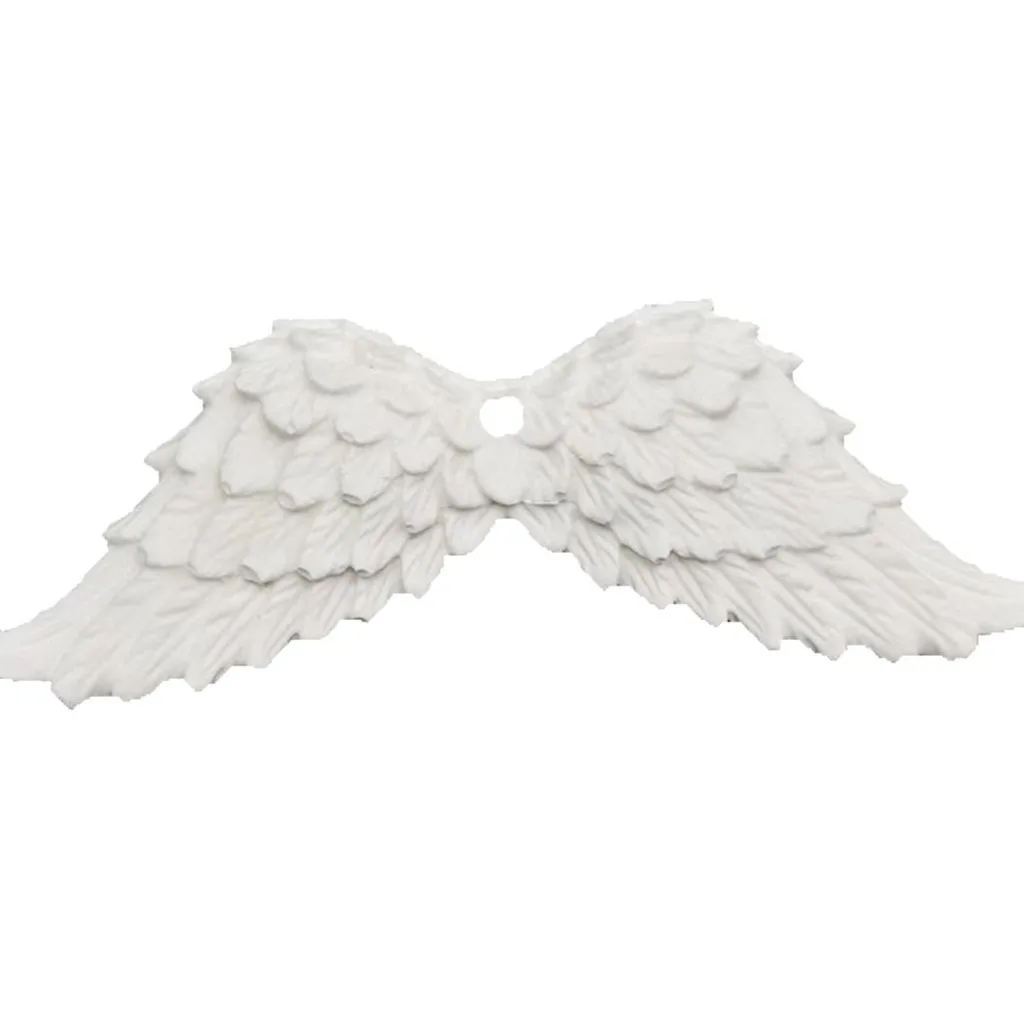 Silicone Mold For Diy Repeated Use Angel Wings Resin Mold Car Pendant Mold Translucent For Car Pendant Cake Topper Resin
