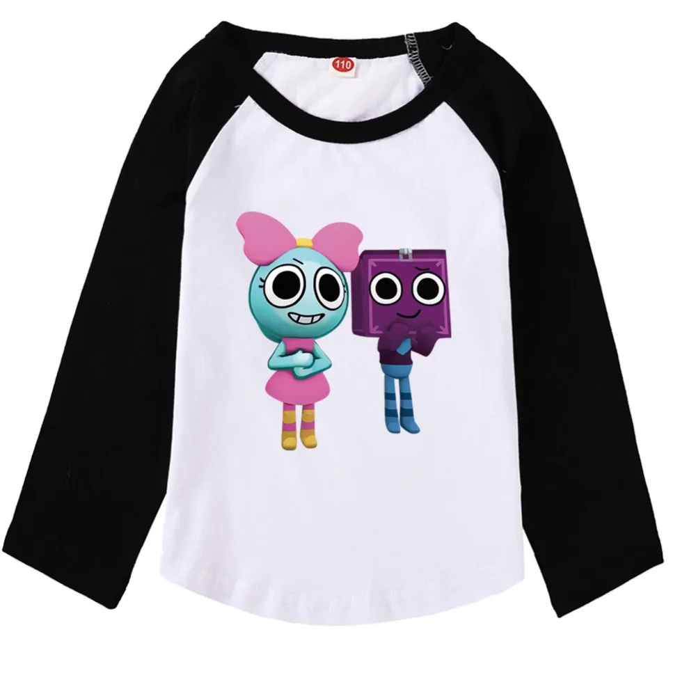 Dandys World T Shirt Kids Cartoon Dandy's World Clothes Baby Girls Long Sleeve Tops Toddler Boys Autumn Tshirt Children Clothing