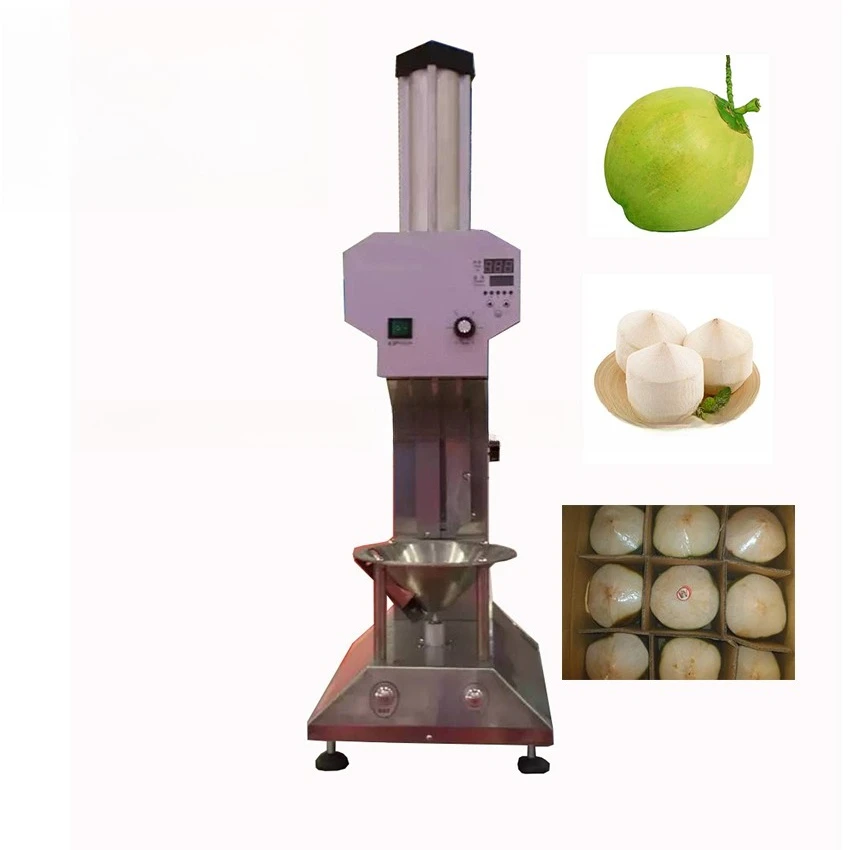 Automatic Green Young Coconut Shaver Peeler Diamond Shape Peeling Machine for Fresh Coconut Raw Material Processing