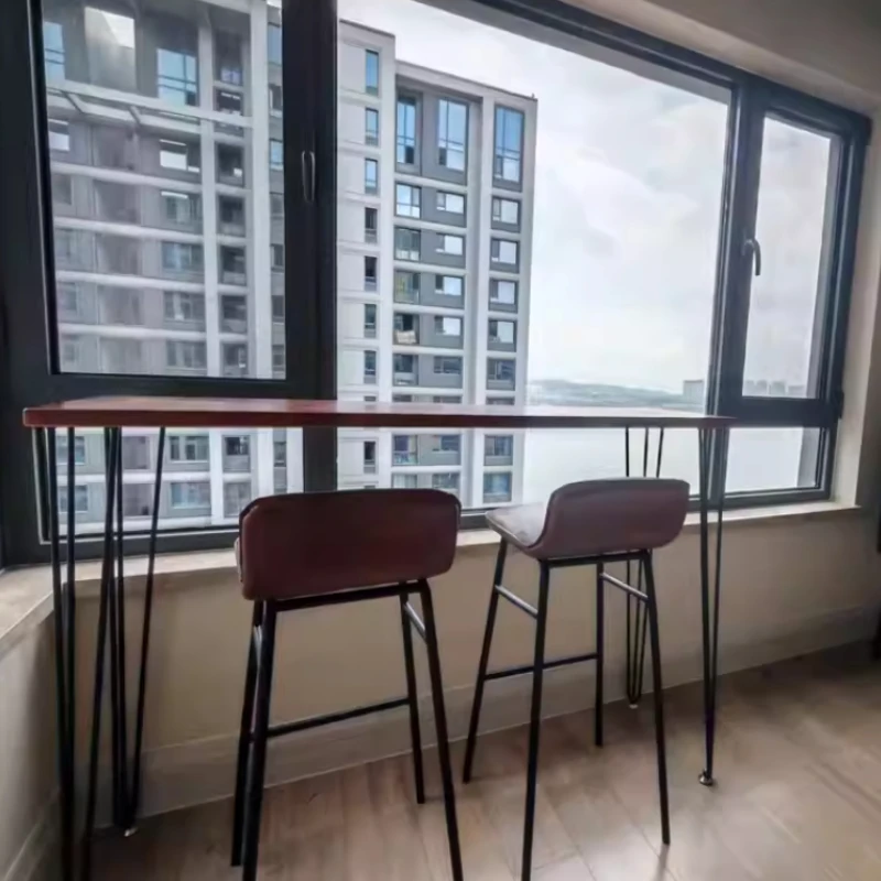 

Balcony Beverage Shop Bar Tables Minimalist Design Advanced Leisure Restaurant Bar Tables Breakfast Furniture Esstische Lsbt