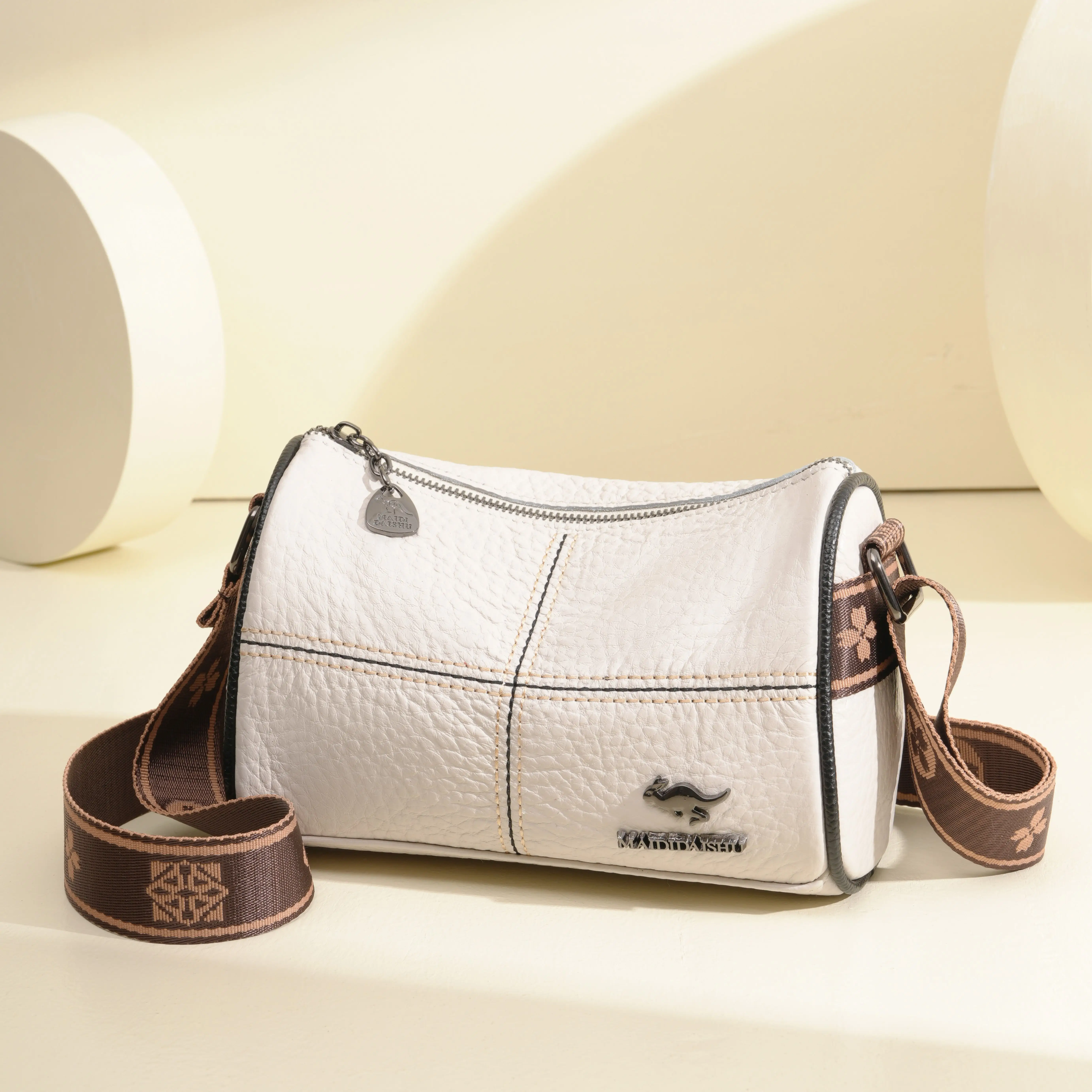 

New Genuine Genuine Leather Bag for Women, Trendy Casual Single Shoulder Crossbody Bag