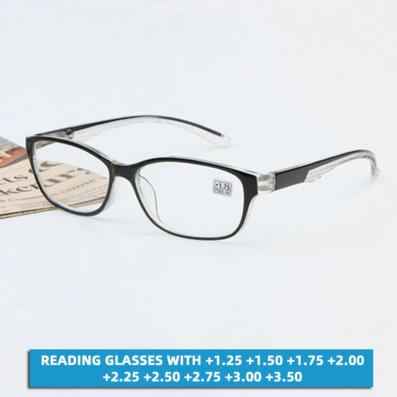 Ultralight Transparent Presbyopic Reading Glasses Women Men With Diopters +1.25+1.50+1.75+2.00+2.25+2.50+2.75+3.00+3.50 oculos