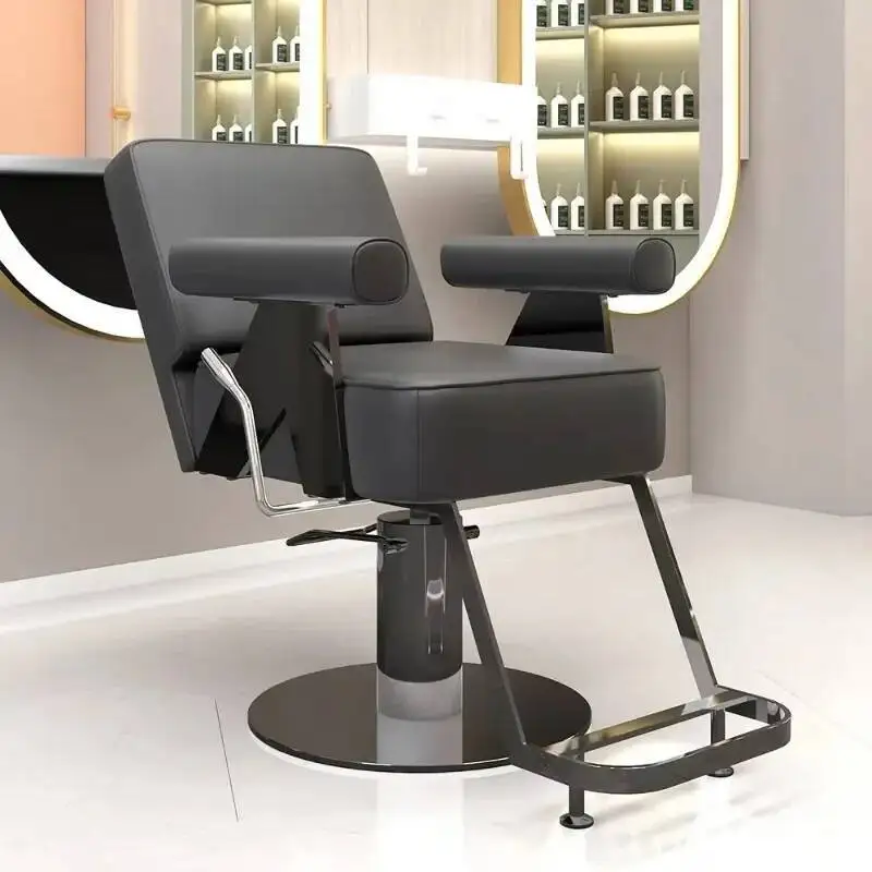 Elastic Chair De Portable Trendy Comfortable Ergonomic Salon Luxury Beauty Stylist Cadeira Barber Barbeiro Salon Furniture Chair