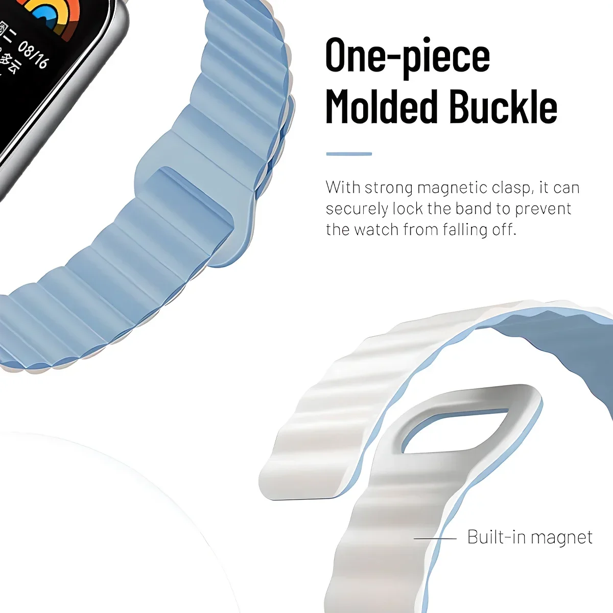 Cinturino magnetico in Silicone per Redmi Watch 4 accessori sostituzione Smart Watch Band Wristband Soft Sport bracciale per Miband 8Pro