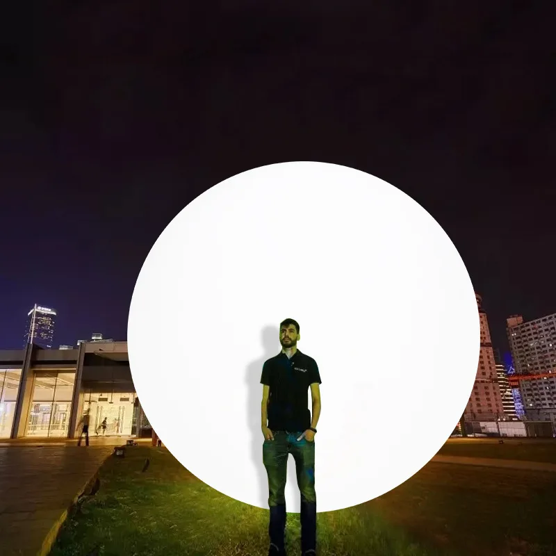 Solar-Rasenleuchte, LED-Leuchtkugelleuchte, bemaltes Muster, 2 Meter drehbare Formkunst, PE-Kunststoffkugel, superhell