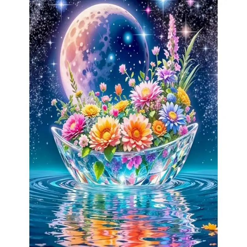 

5d Diamond Painting Kits For Adults For Adults Rhinestone Of Picture Flower Full Round/Square Paint With Diamonds Create Wall