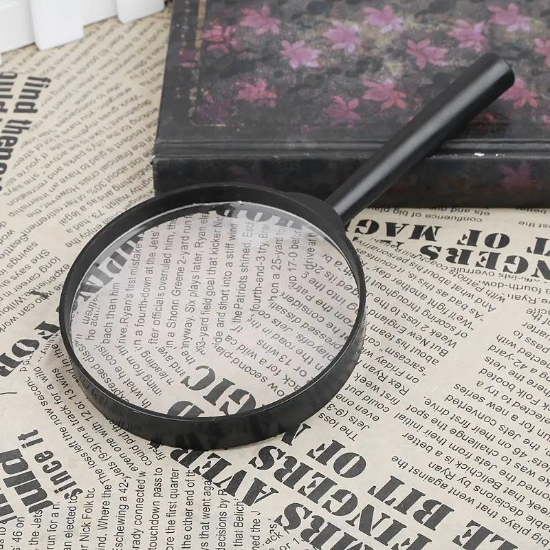 90mm Handheld Magnifier 5X for Jewelry/reading Use Provide Close View for Tiny Objects High Definition Lightweight DropShipping