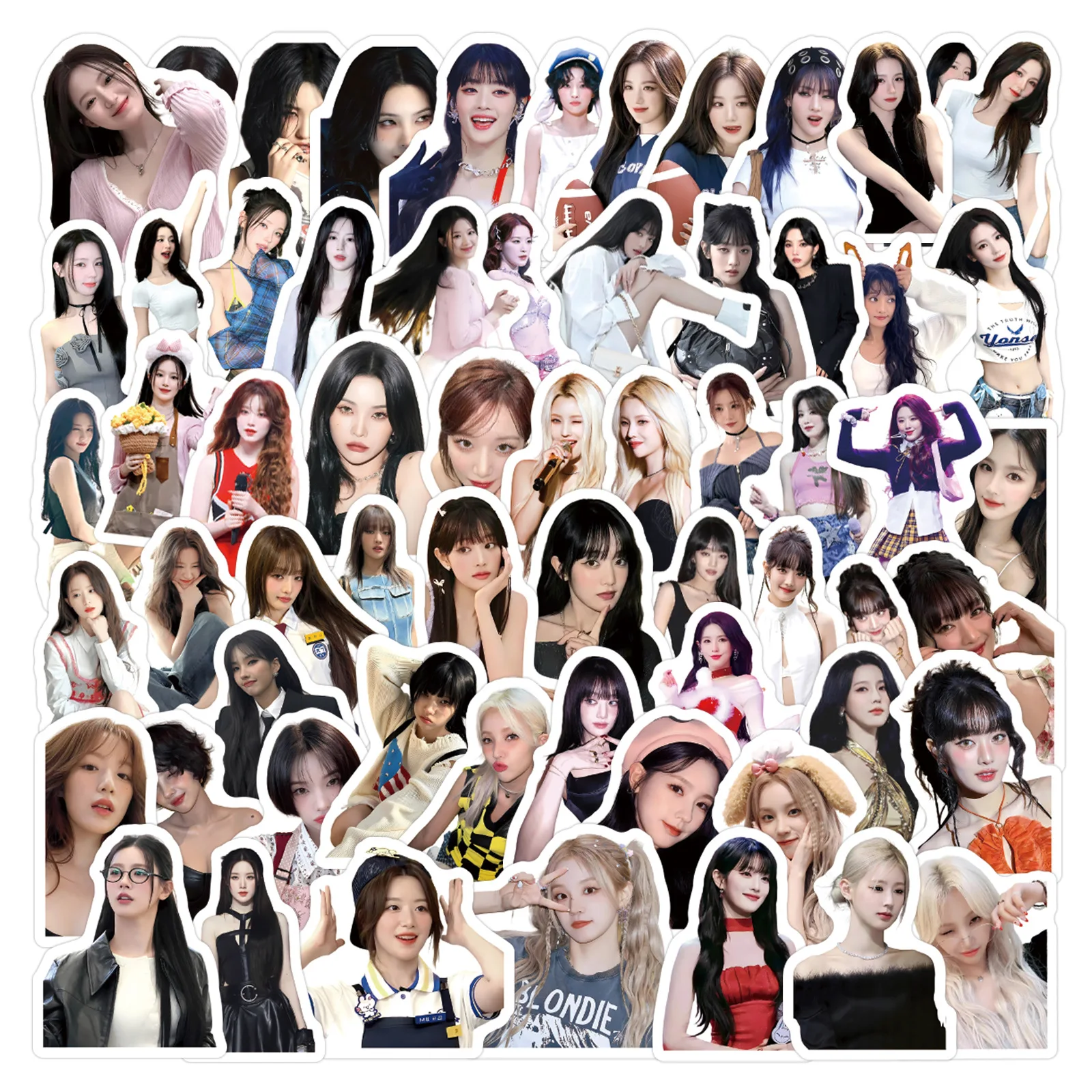 10/50/100 قطعة Gidle Girl Kpop مجموعة ملصقات مجموعات فتاة الكورية الجنوبية الشارات سجل القصاصات الأمتعة المحمول الغيتار ملصق المشجعين هدية #4