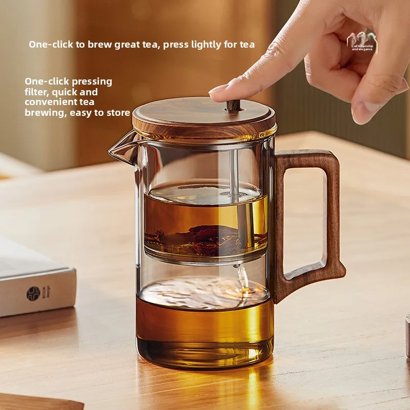 

Elegant Glass Tea Brewing Pot Tea Water Separation Home Tea Brewing Tool New Model Tea Brewing Kettle Tea Set Filter