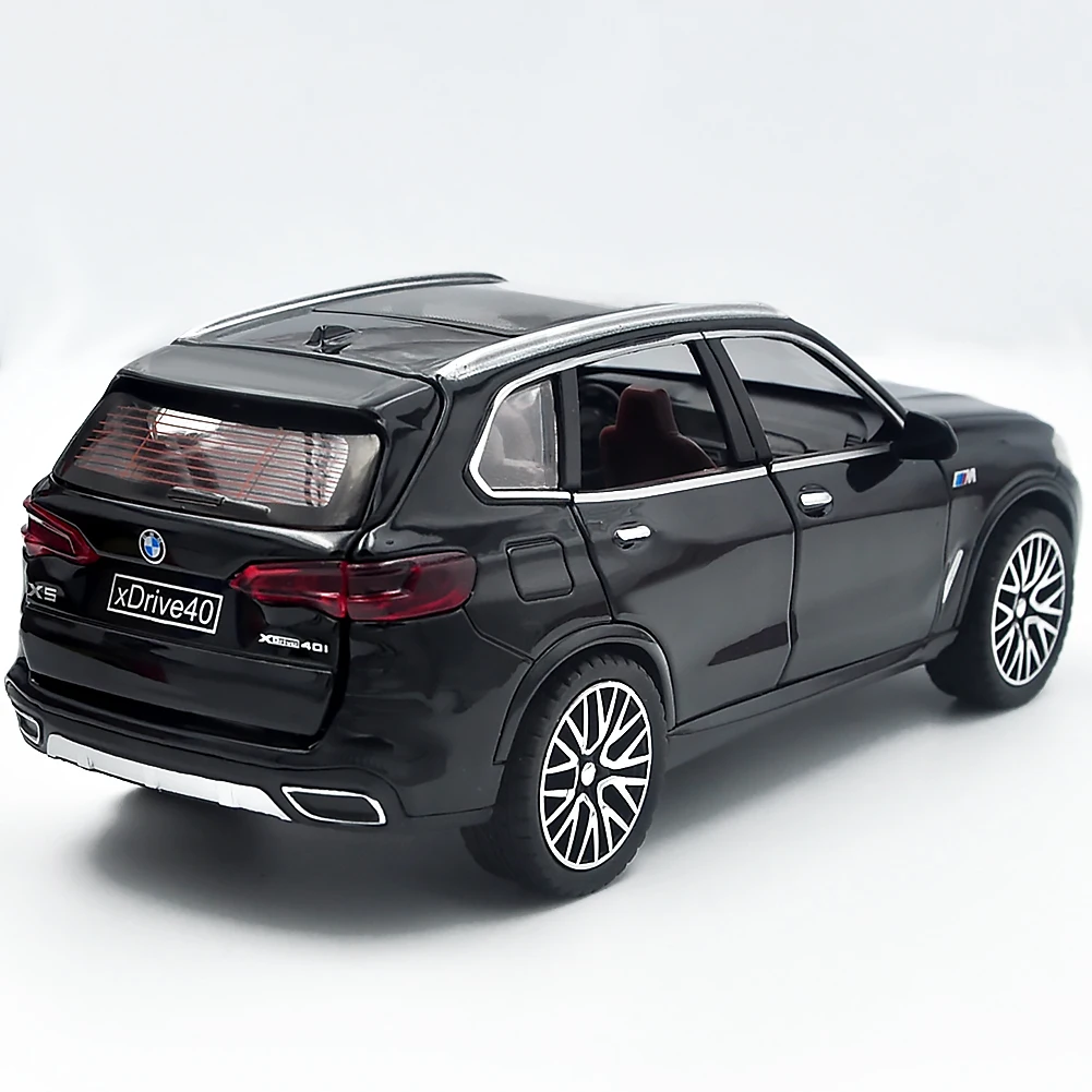 1:32 For BMW X5 SUV Alloy Car Model Diecast Metal Toy Vehicles Car Model Collection Sound Light High Simulation Children\'s