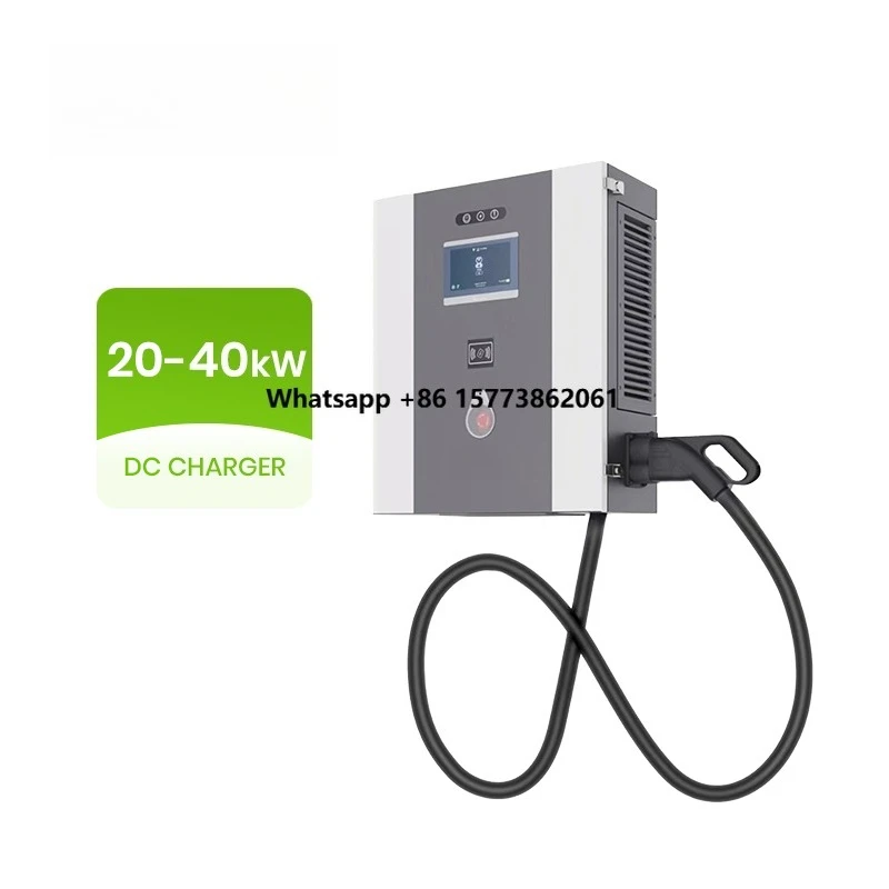 40kW CCS2 GB/T DC EV Charger Single  Electric Vehicle Charging Station IP54 Protection 2-Year Warranty with POS Machine