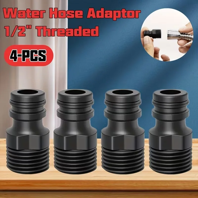 

2 шт. 2-резьбовой переходник для крана, быстрые соединители для домашнего садоводства, фитинги для ирригационной трубы для садового шланга