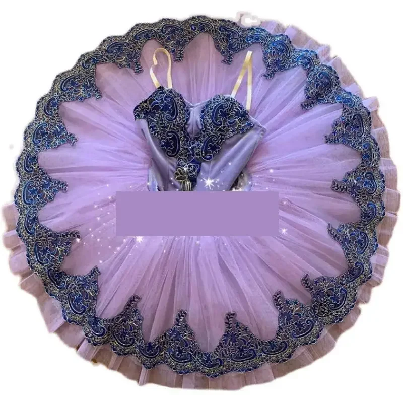 Paars Professionele Ballet Tutu Kind Kinderen Meisjes Pannenkoek Ballerina Kostuums Hedendaagse Party Dans Kostuums Ballet Tutu Jurk