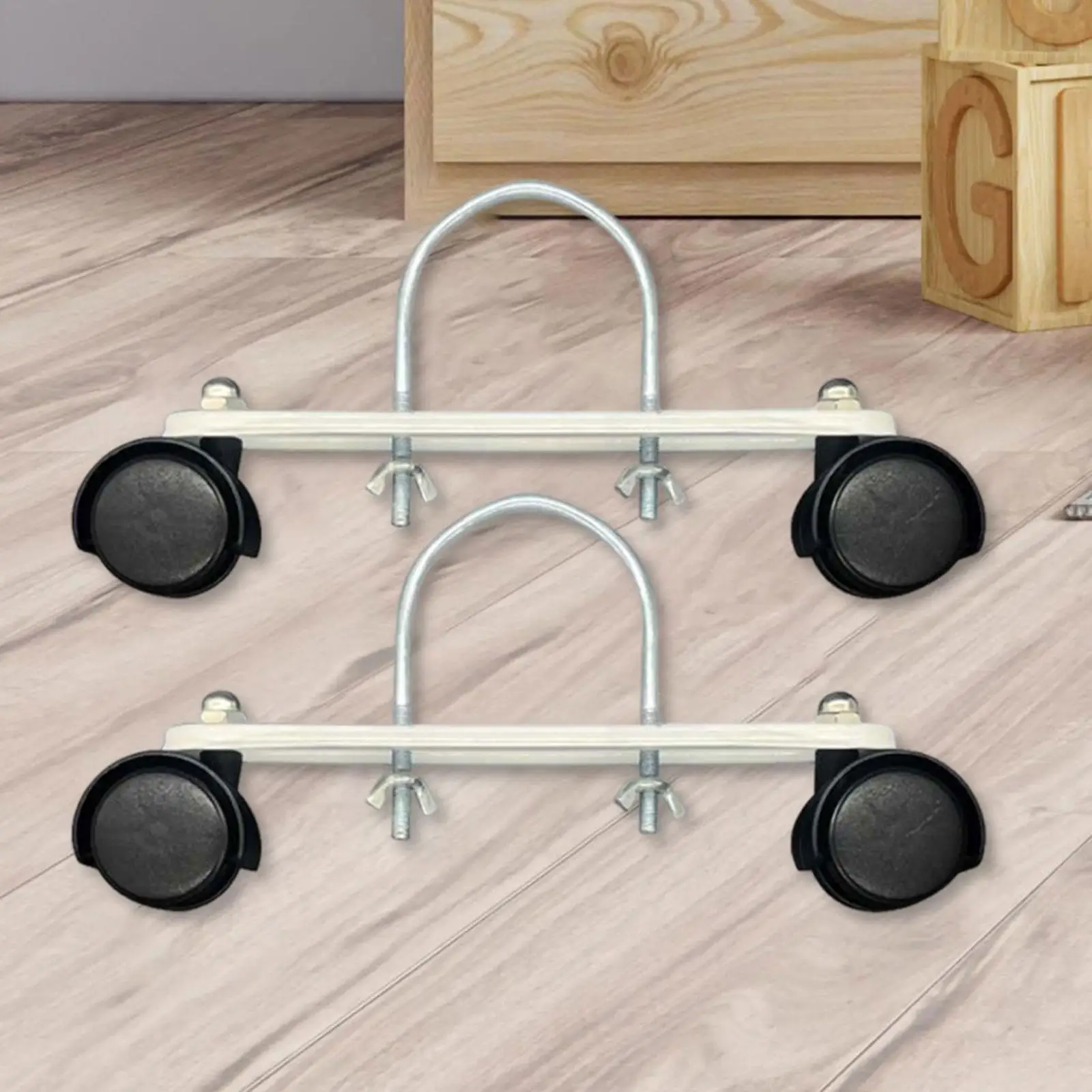 2x Mobile Pulley Bracket for Oiled Filled Repair Parts Accessory