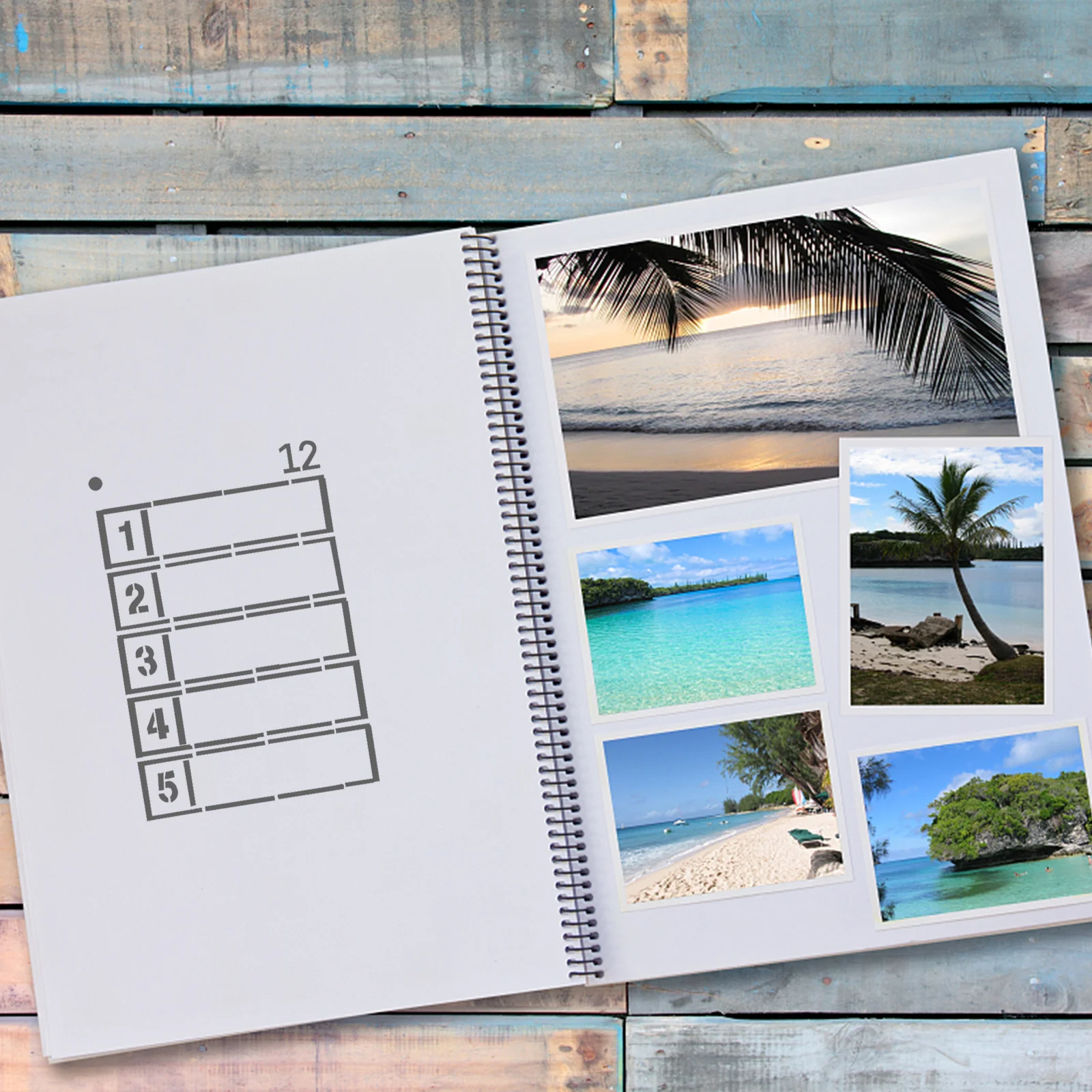 

24Pcs Journal Drawing Stencils for Scrapbooking and Productivity Clean Format Journal Stencil DIY Drawing Stencils