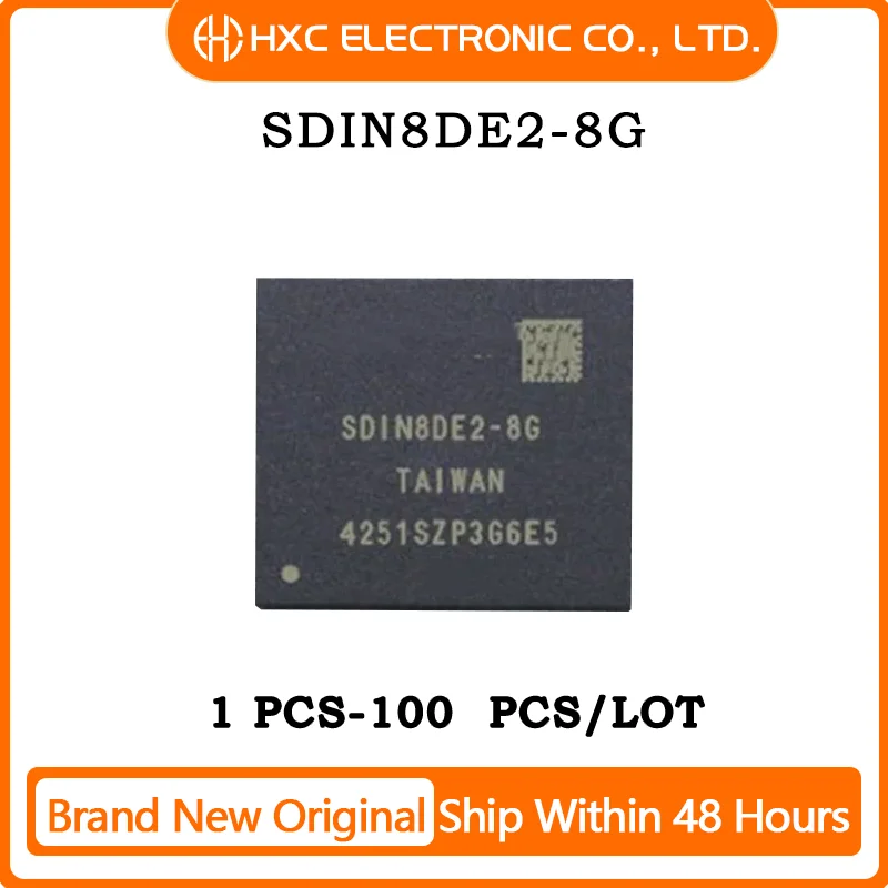 1PCS/5PCS/10PCS/50PCS SDIN8DE2-8G SDIN8DE2 BGA153 Brand New Original IC Chip