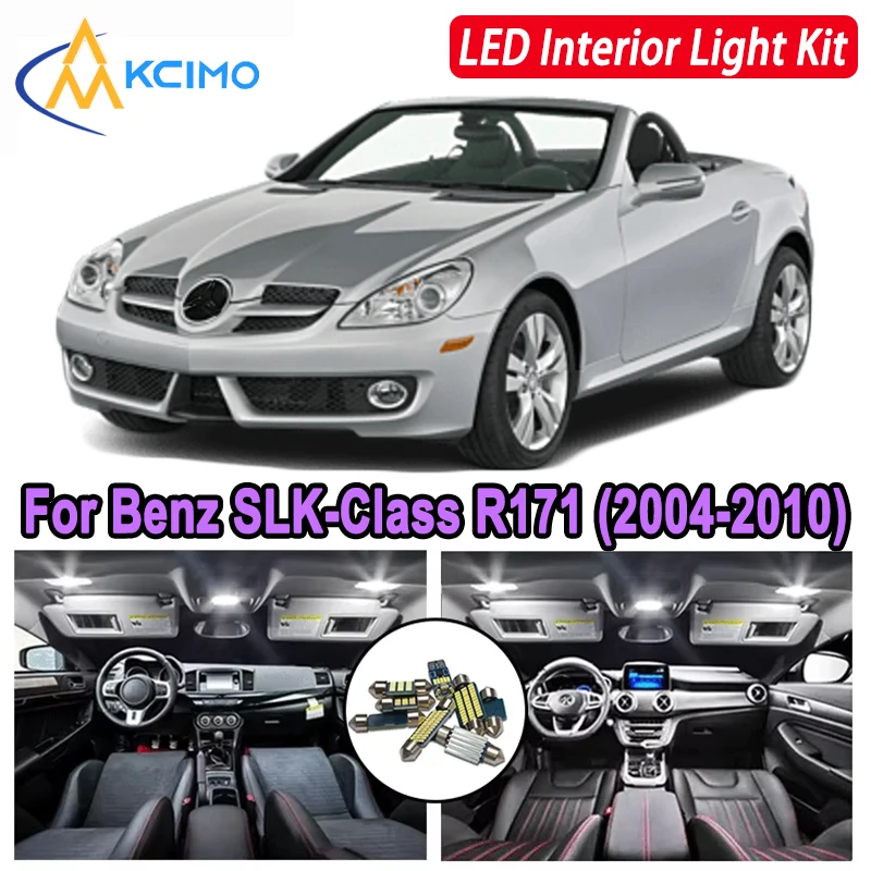

Kcimo LED For Mercedes-Ben SLK-Class R171 (2004-2010) Premium Bright LED Interior Dome Map Trunk Light Kit
