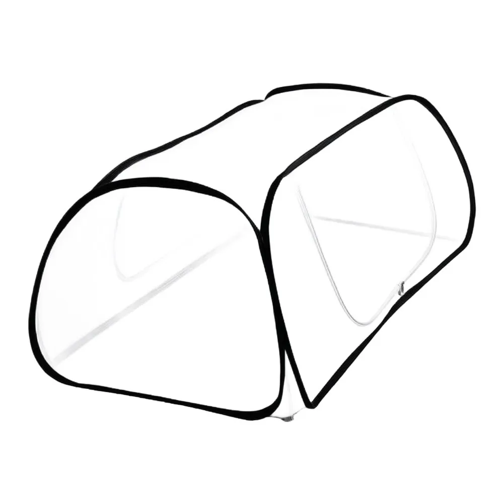 Up Garden Cover for Winter Use 115x55x45cm Non Woven Fabric Frost Protection Cover with Easy Zipper for Raised Beds