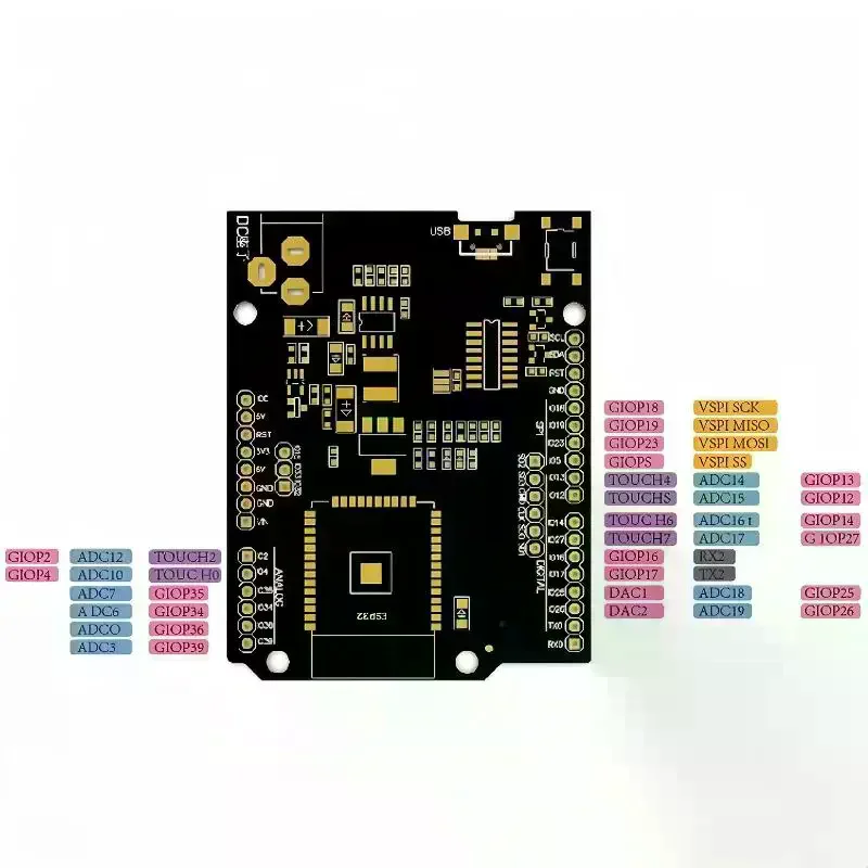 

1Pcs D1 R32 ESP32 Development Board WiFi Bluetooth Rich Expansion Pins For IoT DIY Projects For Wemos