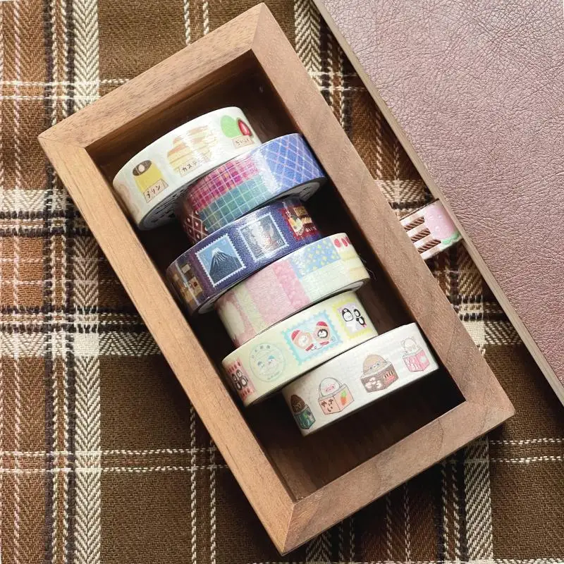 Japanese Style Cartoon Washi Tape Sticke INS Aesthetic Paper Tape DIY Handbook Scrapbooking Planner Aesthetic Masking Tape