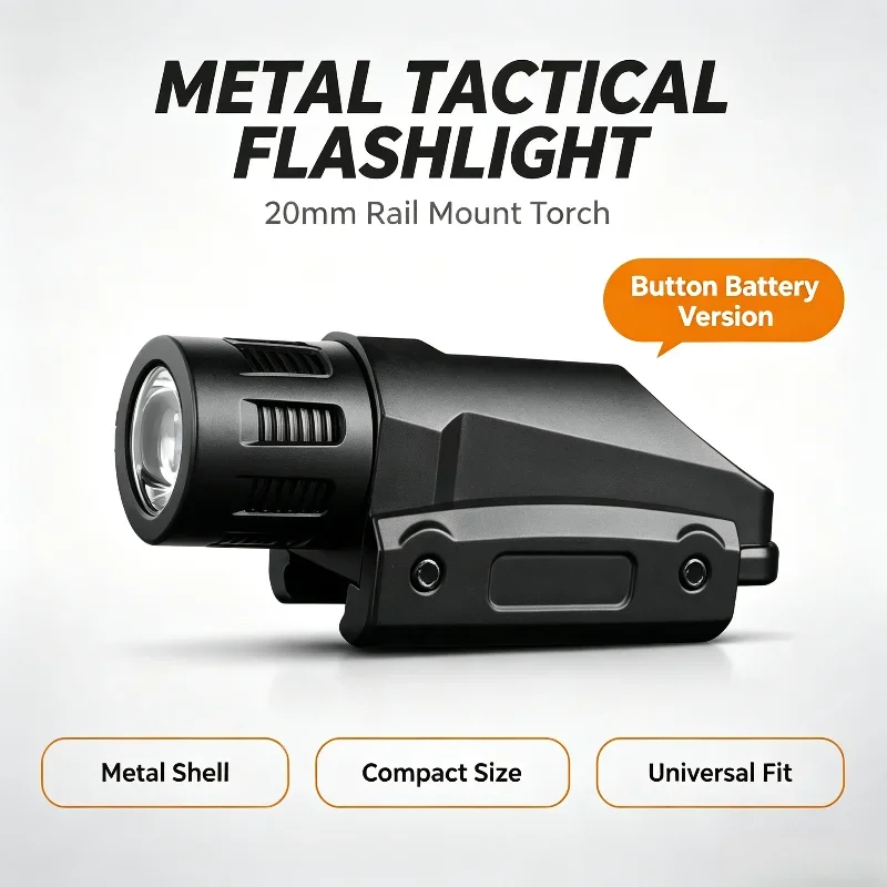 Small Size Metal Illumination Module Button Battery Torch Accessory Hobby Model Toy Modification Parts