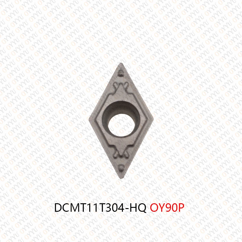 OYYU 10PCS Ceramic Lathe Cutter Tool Turning Insert DCMT11T304-MT DCMT11T308 DCMT11T304-FG 11T304 11T308 MT FG HQ PS OY90P DCMT