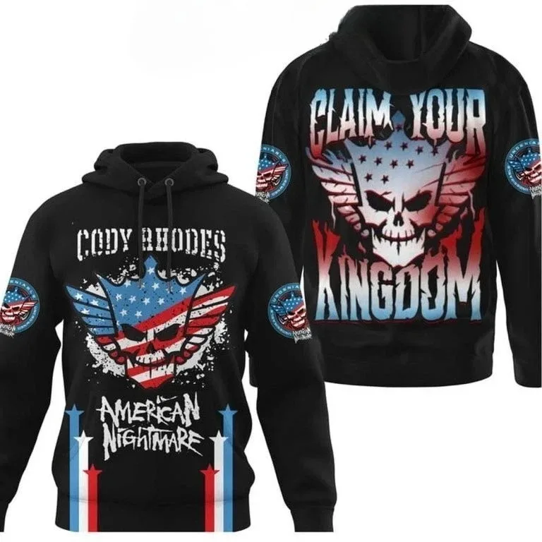 

Cody Rhodes Hoodies Vintage Merch Hoodie Men and Women Hip-hop Sports Pullover kateyes Sweatshirt