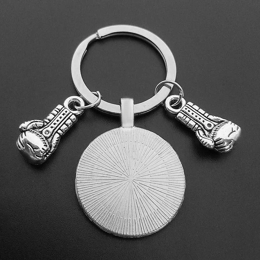 New Sport I Love Boxing Gloves Key Chain Kicking Boxing Pendant Boxing DIY Keychain Gift for Boxing Lovers