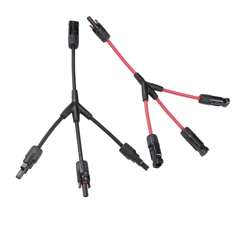 3 To 1 Y Branch Connector With 4Mm 2 Solar Cable MMMF /FFFM For Solar PV System Y Solar Panel Cable Connector