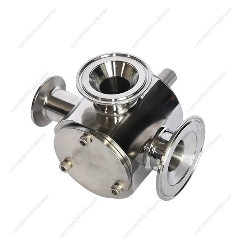 304/316 Stainless Steel Three-Way Rotary Valve, Dual-Purpose Accessory for Pneumatic Paste Liquid Granule Filling Machine