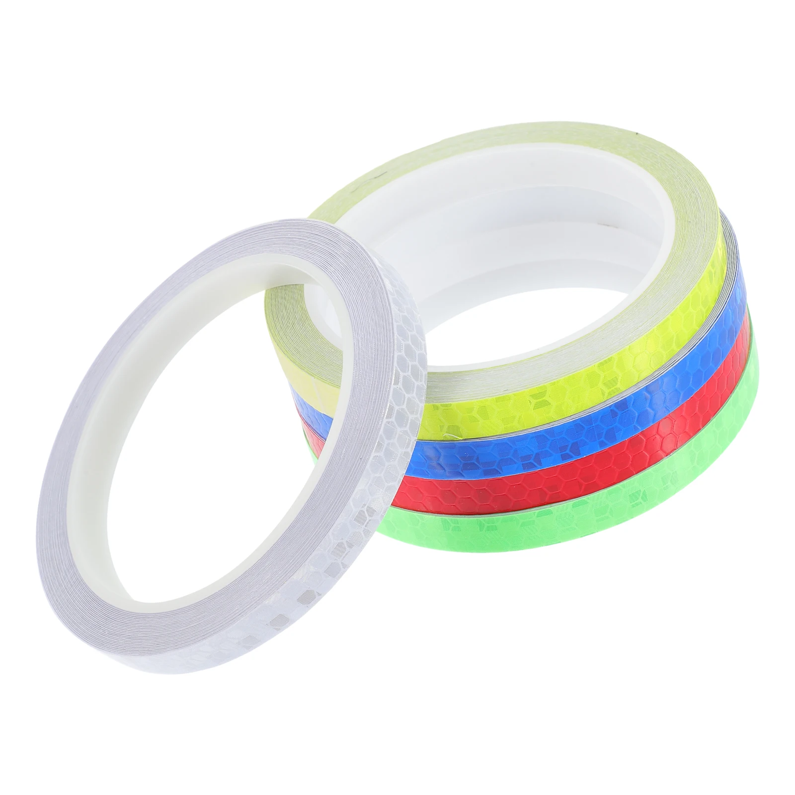 

5 Rolls Bike Reflective Tape Adhesive Stickers Cuttable Portable Reflector For Motorcycle Bicycle Accessories Visibility Safety