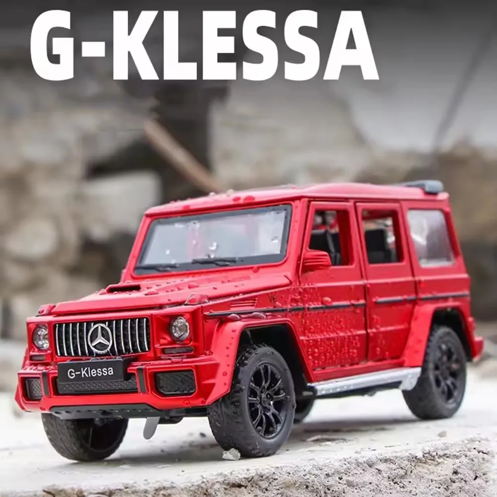 1:32 Benz G63 Alloy Diecast Cars Toys Models with Light Sound Vehicles 6 Doors Opened Miniature Off-road Children Festival Gifts