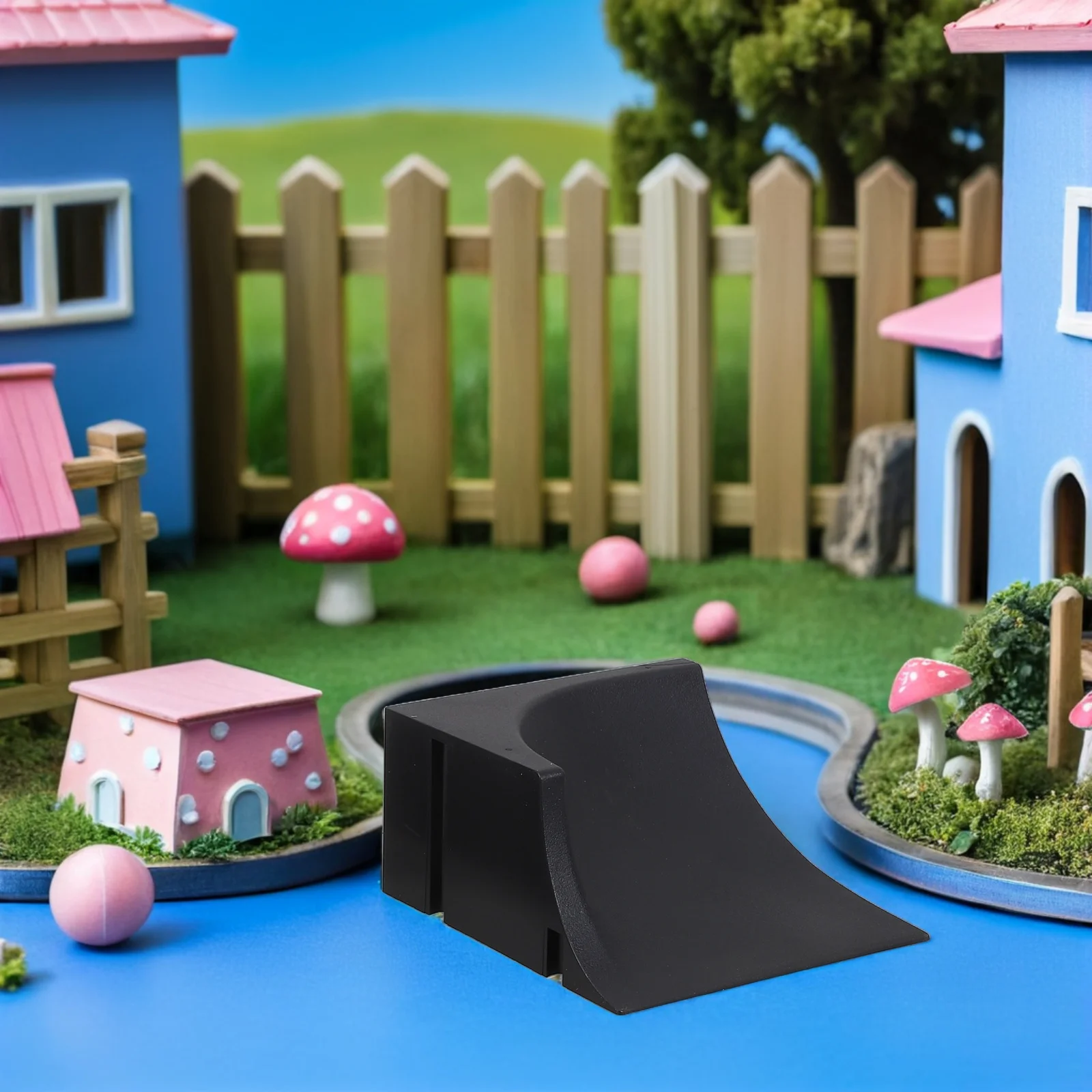 Rampes de touche en plastique, 2 pièces, obstacles de patins de table réalistes pour bol de touche, rampe de béquille murale, Kit de pratique à domicile