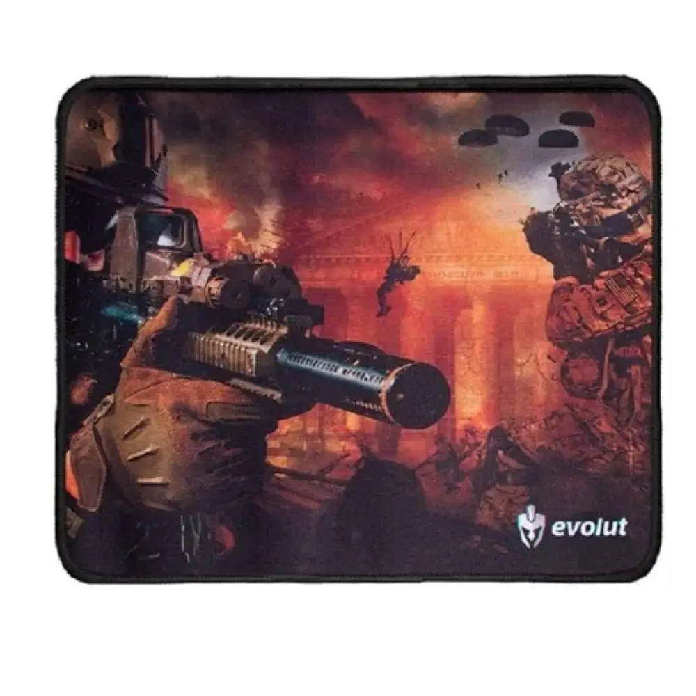 MOUSEPAD GAMER EG401RD SMALL (SQUARE 250*210*2MM) ORANGE EVOLUT.