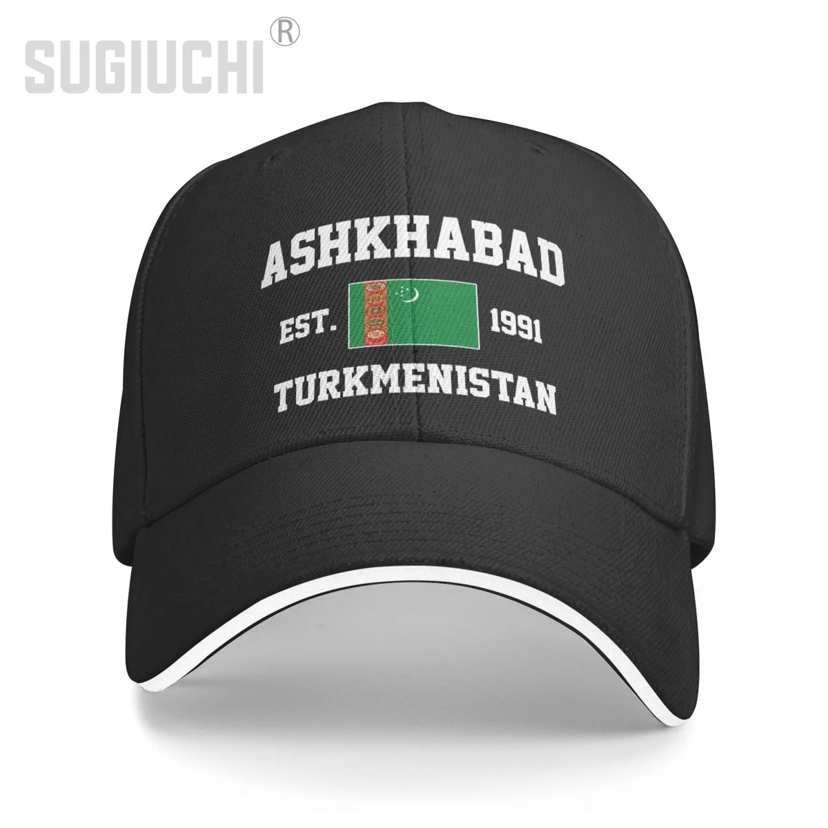 

Baseball Cap Turkmenistan EST.1991 Ashkhabad Capital Men Women Unisex Hip Hop Sandwich Caps Snapback Golf Hat Fishing