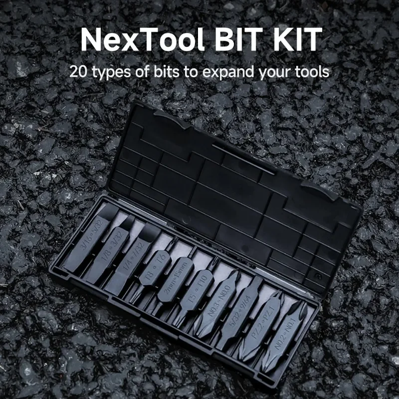 

NexTool Hex Bit Accessory Kit 20 Types of Screwdriver Set for NexTool Pocket Tools E1 Flagship Captain Hand Tools Multi-tool