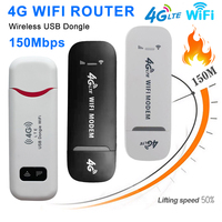 4G WiFi Router LTE Wireless USB Dongle 150Mbps Unlocked WiFi Network Adapter High-speed Modem Stick Mobile Broadband Sim Card