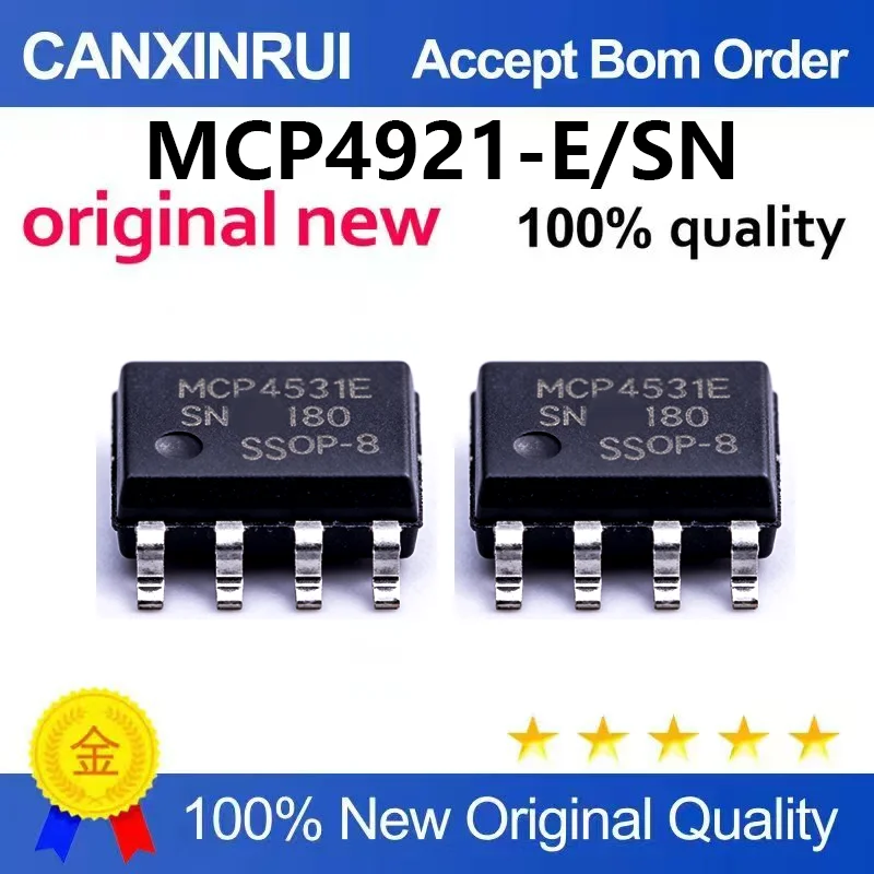 （5pcs-100pcs）Original genuine MCP4921-E/SN analog-to-digital converter MCP4921ESN SOP-8 chip IC