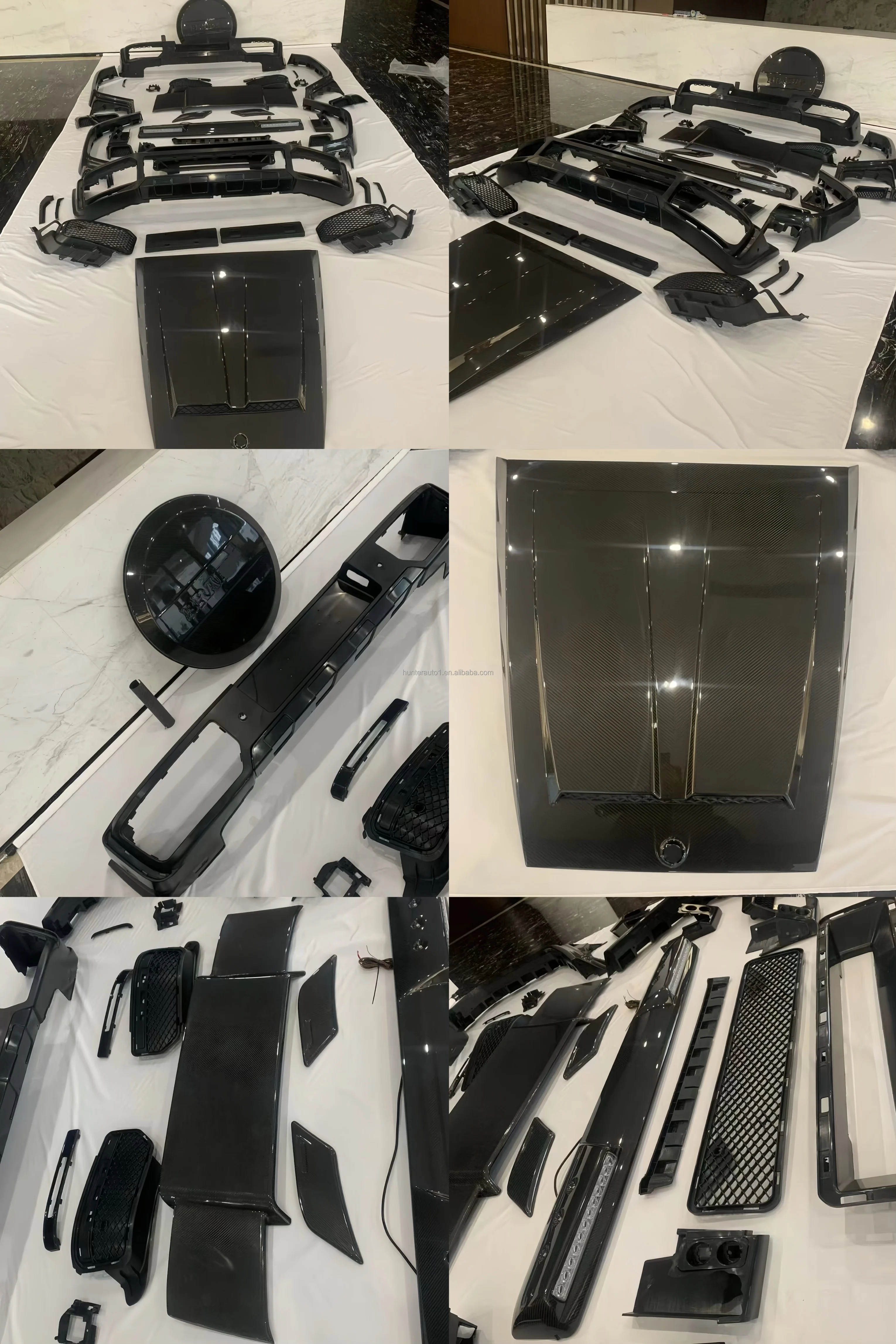G800 Dry Carbon Fiber Plus PP Full BodyKit for Benz G Class G Wagon W463A W464 Upgrade to G800 B Style Body Kit