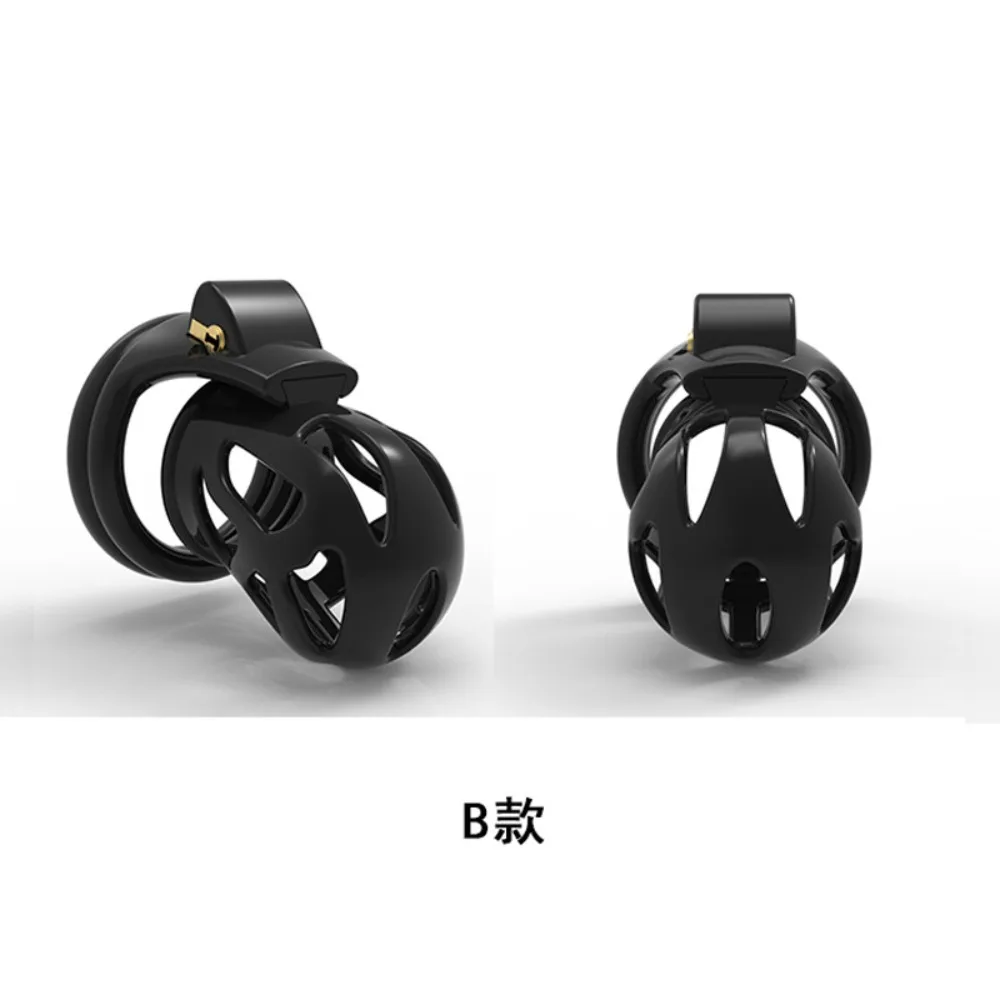 Male Penis Lock Chastity Cage Replace Rings Resin Testicle Lock Adjustable Breathable Cock Cage BDSM Sex Toy for Couples Men view 5