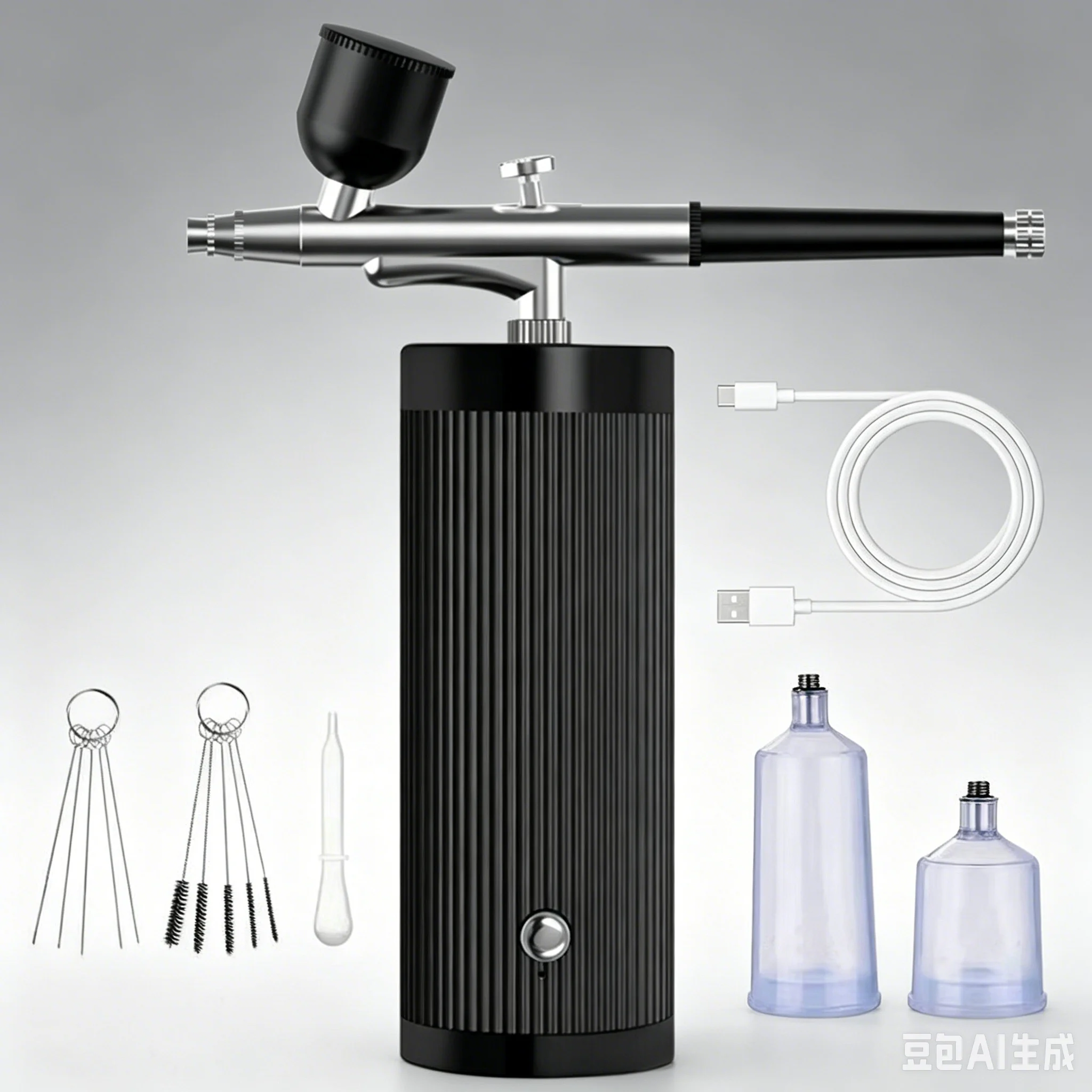 2026 Cordless Airbrush Kit 2-Speed Cake Sandblasting Machine for Nail Art Model Coloring Tool